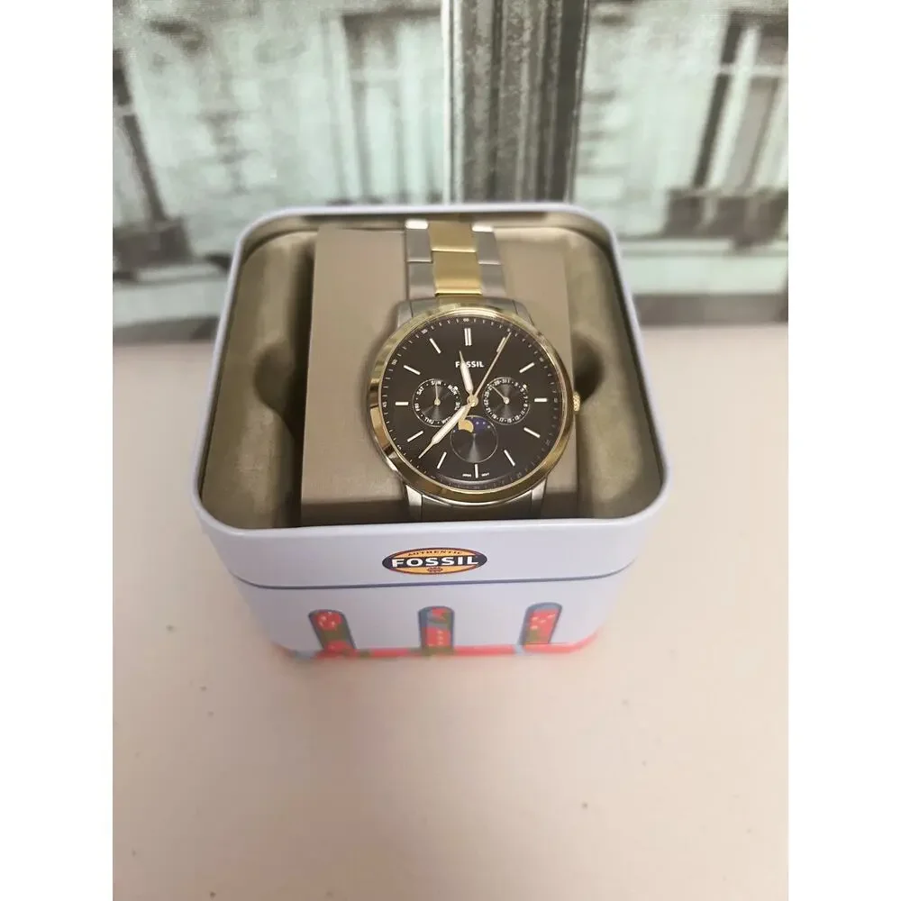 Fossil FS5906 Neutra Moonphase Multifunction Two-Tone Stainless Steel Watch